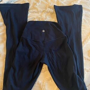 Navy lululemon flare leggings